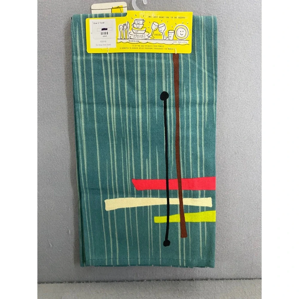 Blue Q Funny Dish Towels Set of 4 Cotton Retro Sarcastic Kitchen Tea Towels NEW